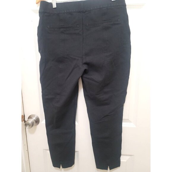 SPANX Black Ankle-Length Stretch Pants With Elastic Waist Size XL/TG - Picture 3 of 9